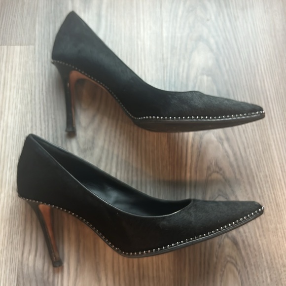 Coach Tamera black haircalf heel, size 8. 3.5” heel. In very good shape. - Picture 3 of 10